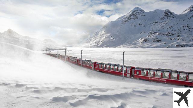 Suíça no inverno grande passeio de trem pela Suíça